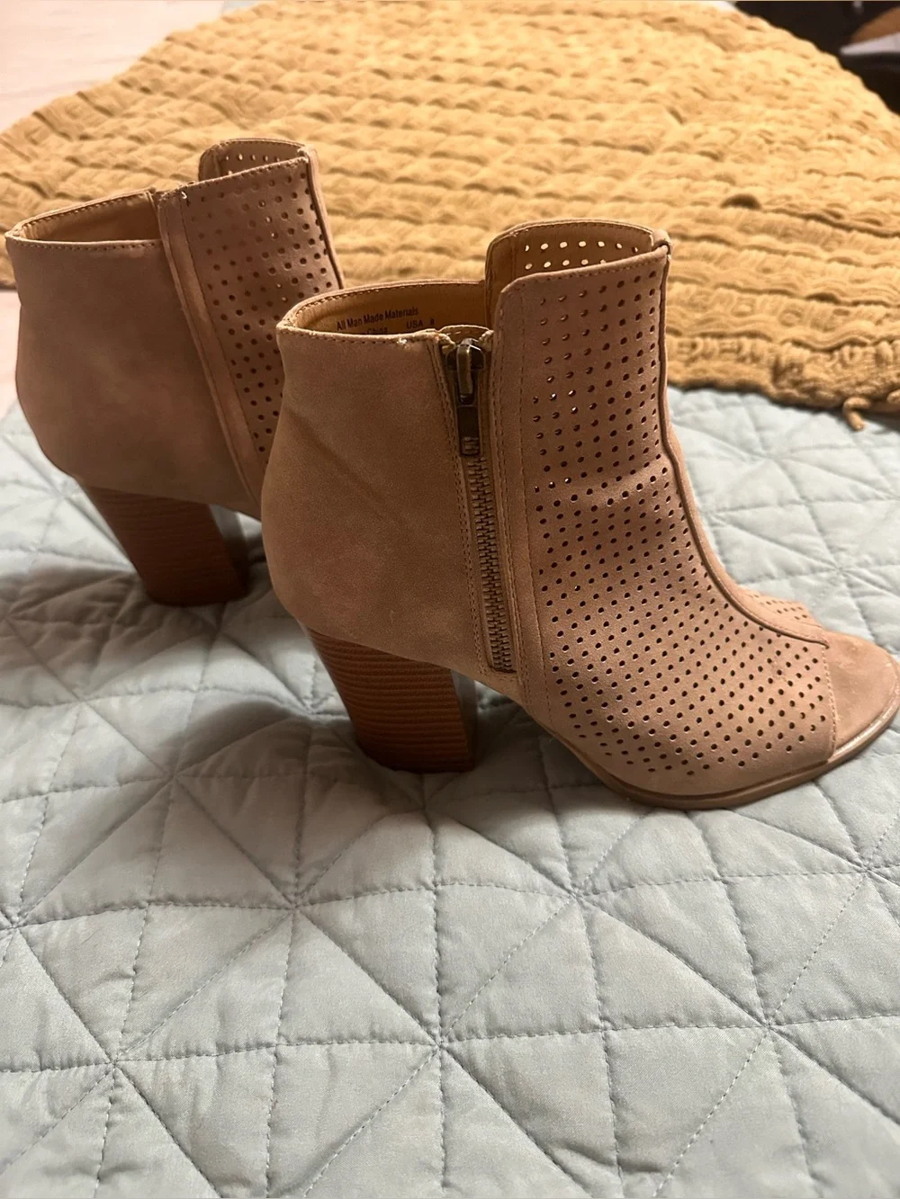 Open-Toe Laser-cut Booties - Picture 2 of 7